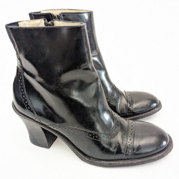 🖤 Kenneth Cole Zip Up Heeled Booties - Size 8.5 - Picture 1 of 10